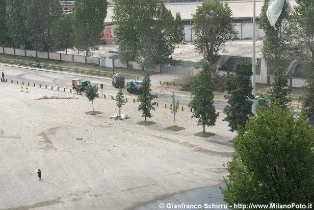  Piazzale Carlo Magno imbiancato - click to next image