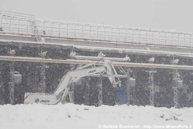  Cat 385 Despe sotto alla nevicata - click to next image
