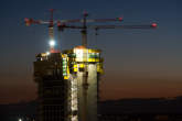20130917_201952 Cantiere torre Isozaki al tramonto