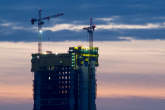 20140220_182014 Cantiere torre Isozaki al tramonto
