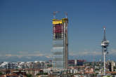20140630_112607 Residenze CityLife, torre Isozaki e torre RAI
