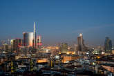 20120914_201124 Panorama su Porta Nuova al tramonto