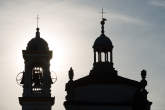 20140424_184756 Campanile e cupola della Certosa di Garegnano in controluce