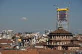 20140416_105253 Tiburio S.Maria delle Grazie e torre Isozaki in costruzione