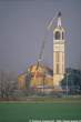 20040317_080_20 Lavori per il riposizionamento della croce sul campanile di S.Materno