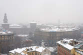 20120201_154750 Largo Cairoli sotto alla neve