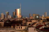20120124_174154 Skyline di Porta Nuova al tramonto