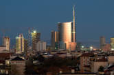 20120124_174955 Skyline di Porta Nuova al tramonto