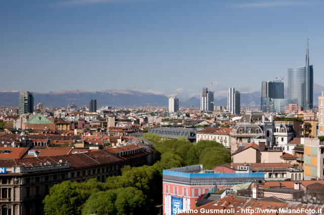  Panorama su Foro Bonaparte - click to next image