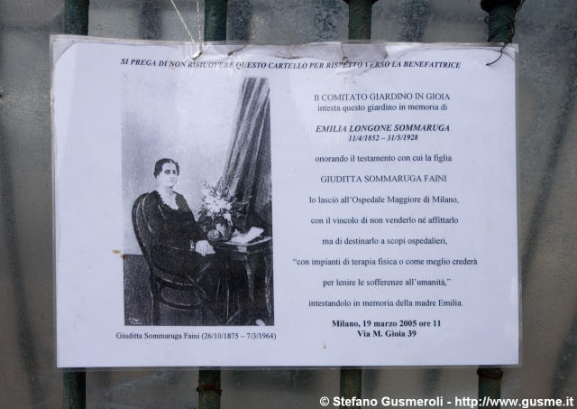  Cartello Comitato Giardino in Gioia - click to next image