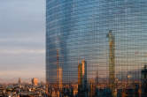 20111007_184501 Duomo e riflessi sulla torre Pelli al tramonto