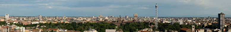 20090622_183720_P Panoramica verso il Parco Sempione e il centro citt